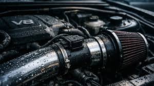 High-flow air filter and intake components